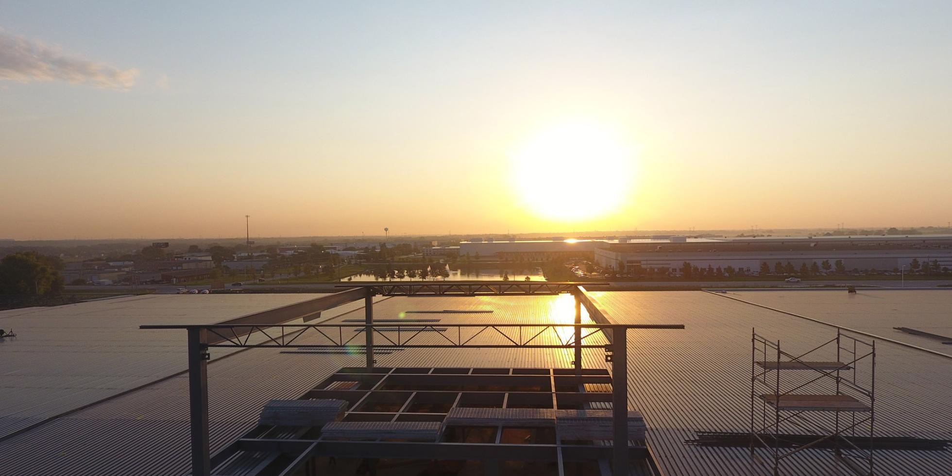 Sunrise over Facility
